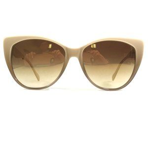 Morgenthal Frederics Sunglasses 260 ANNE Brown Nude Cat Eye w/ Brown Lenses